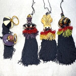 Giftcraft Classics Joyce Shelton Classic Rose Mauve Tassel Set 3 Large 2 Small